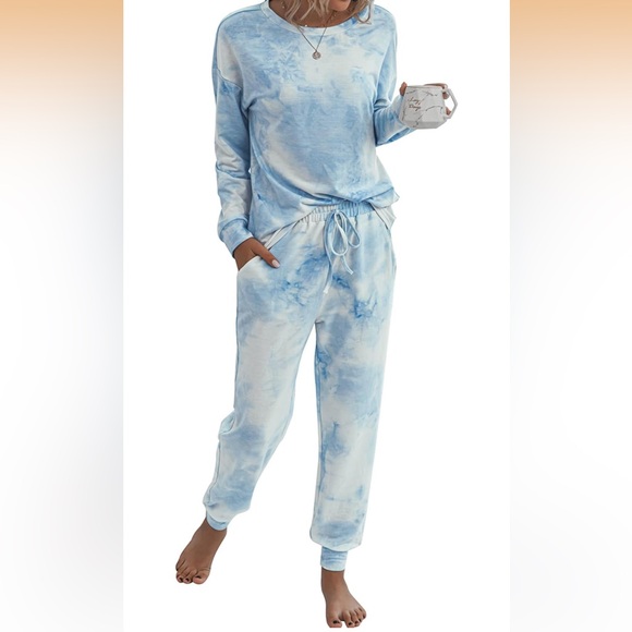 Other - Women’s Blue Tie-Dye Pajama Set